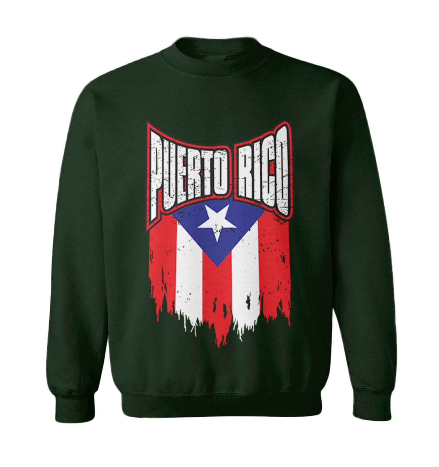 Puerto Rico - Torn Flag Strong Country Pride Proud Toddler Crewneck Sweater - Picture 3 of 8