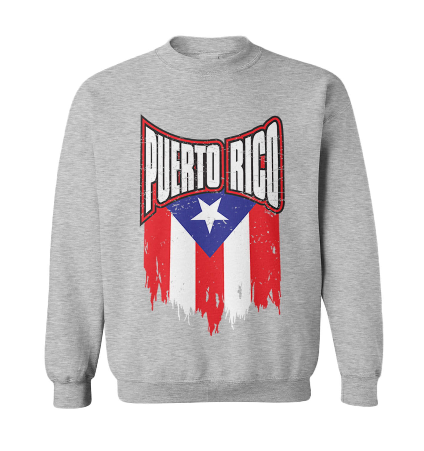 Puerto Rico - Torn Flag Strong Country Pride Proud Toddler Crewneck Sweater - Picture 4 of 8