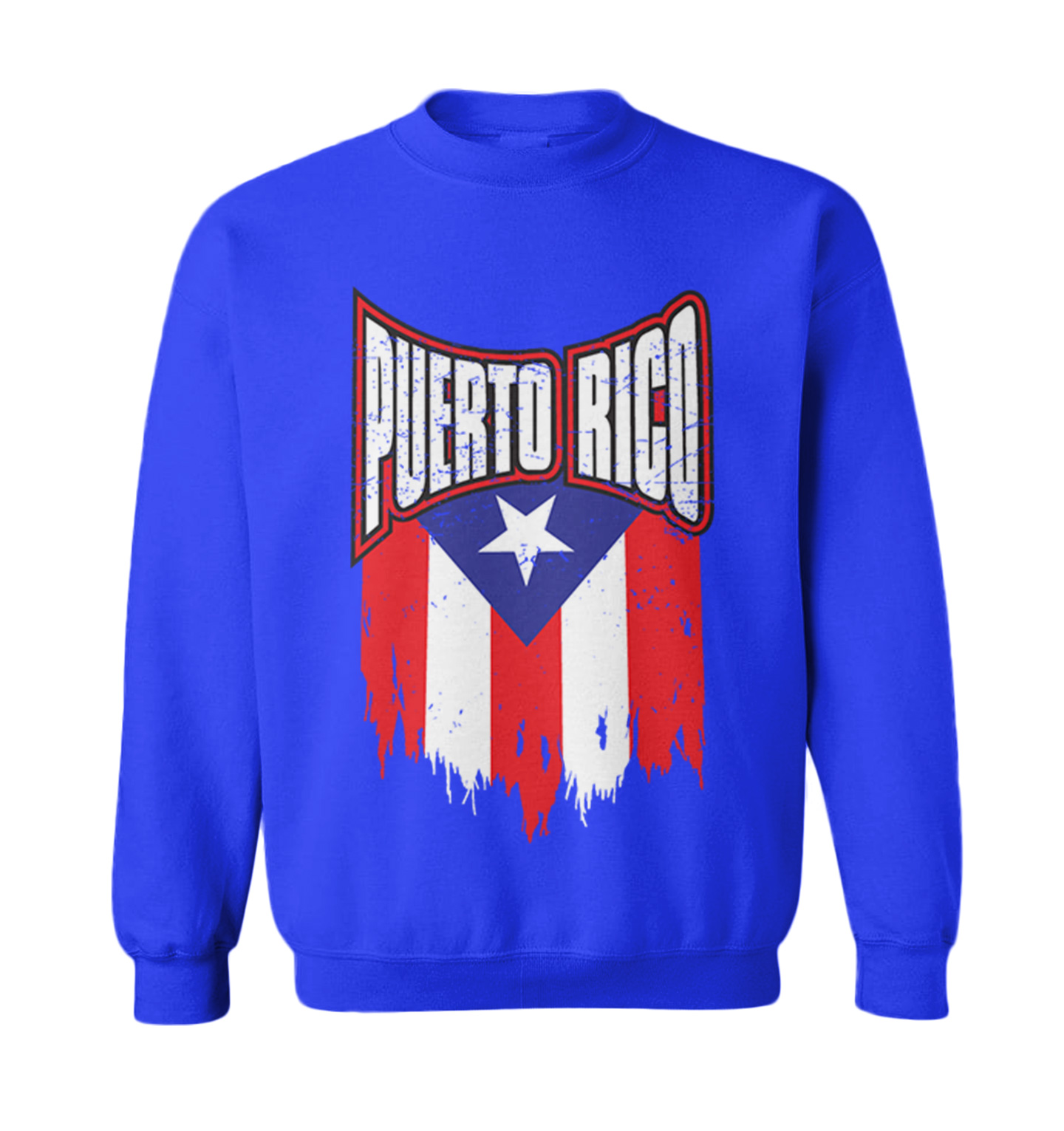 Puerto Rico - Torn Flag Strong Country Pride Proud Toddler Crewneck Sweater - Picture 8 of 8