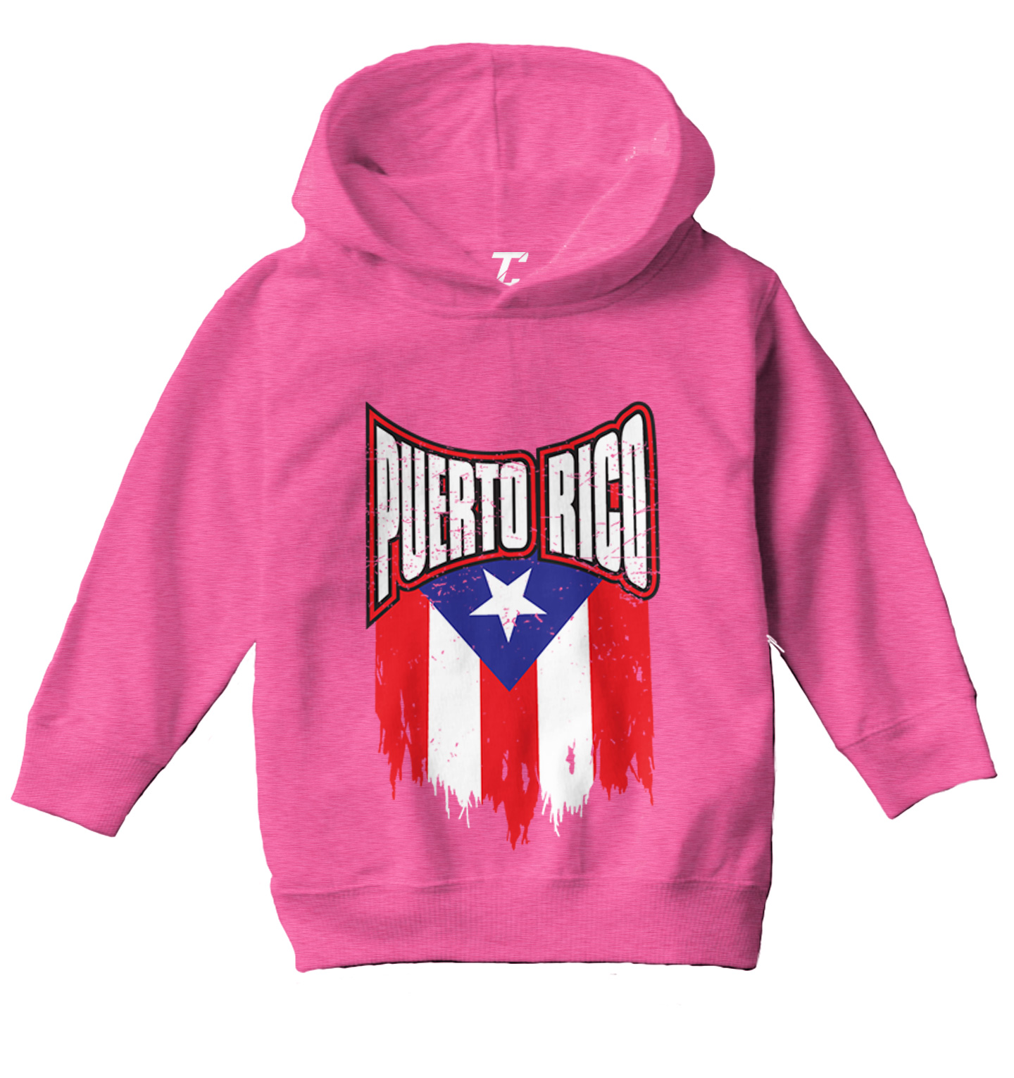 Puerto Rico - Torn Flag Strong Country Pride Proud Toddler/Youth Hoodie - Picture 4 of 12