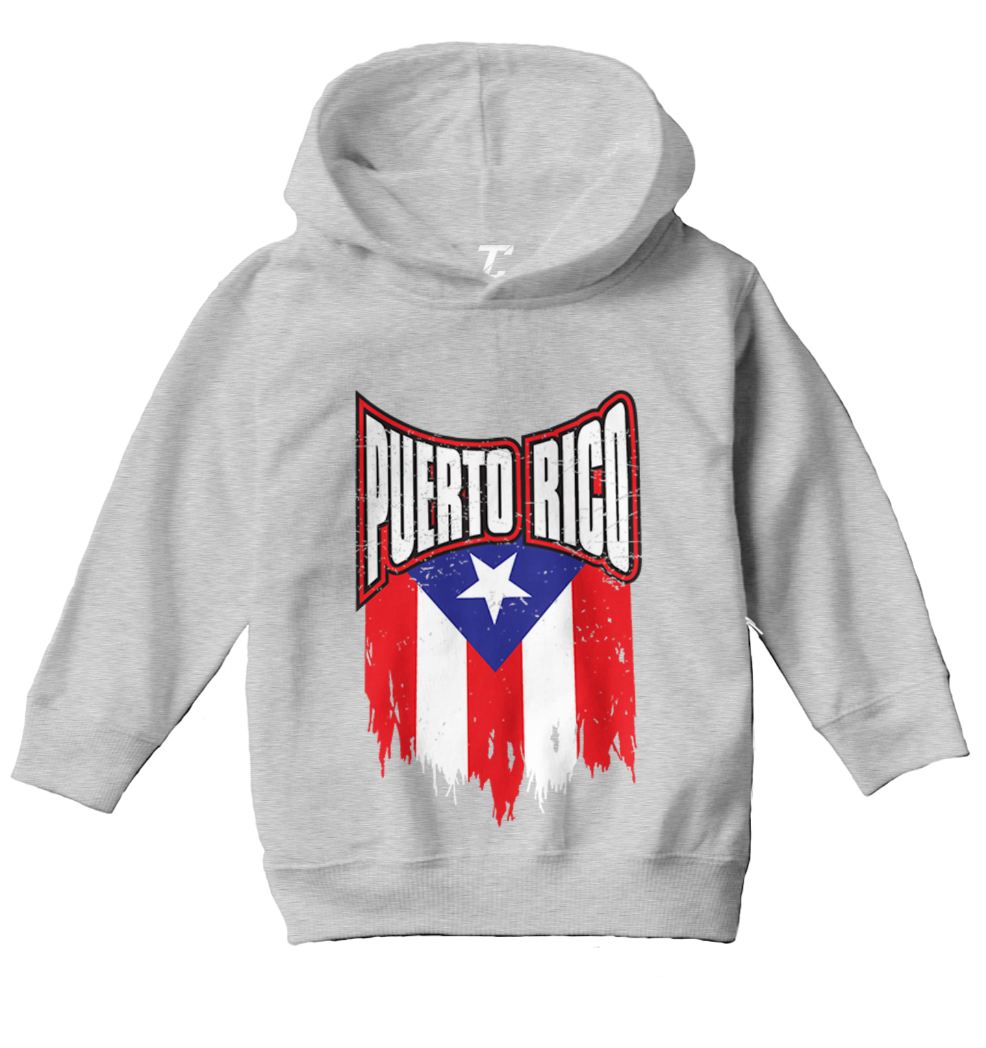 Puerto Rico - Torn Flag Strong Country Pride Proud Toddler/Youth Hoodie - Picture 6 of 12