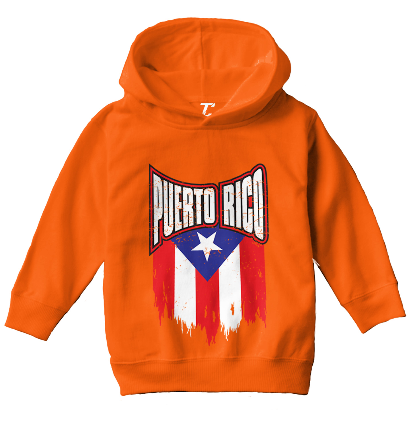 Puerto Rico - Torn Flag Strong Country Pride Proud Toddler/Youth Hoodie - Picture 8 of 12