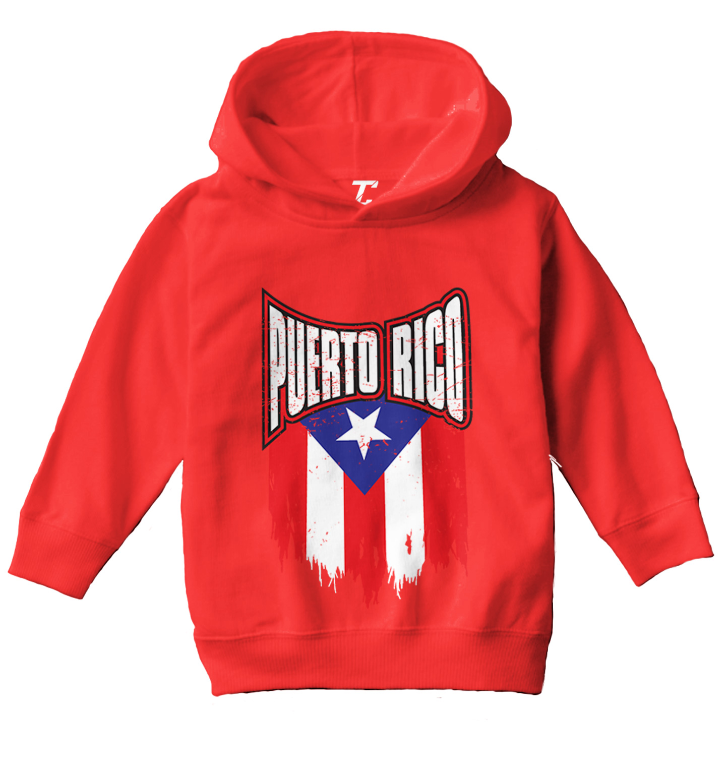 Puerto Rico - Torn Flag Strong Country Pride Proud Toddler/Youth Hoodie - Picture 10 of 12