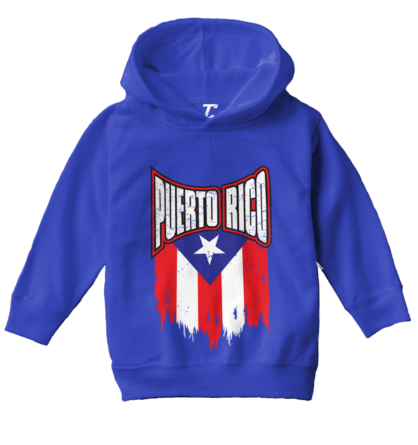 Puerto Rico - Torn Flag Strong Country Pride Proud Toddler/Youth Hoodie - Picture 11 of 12