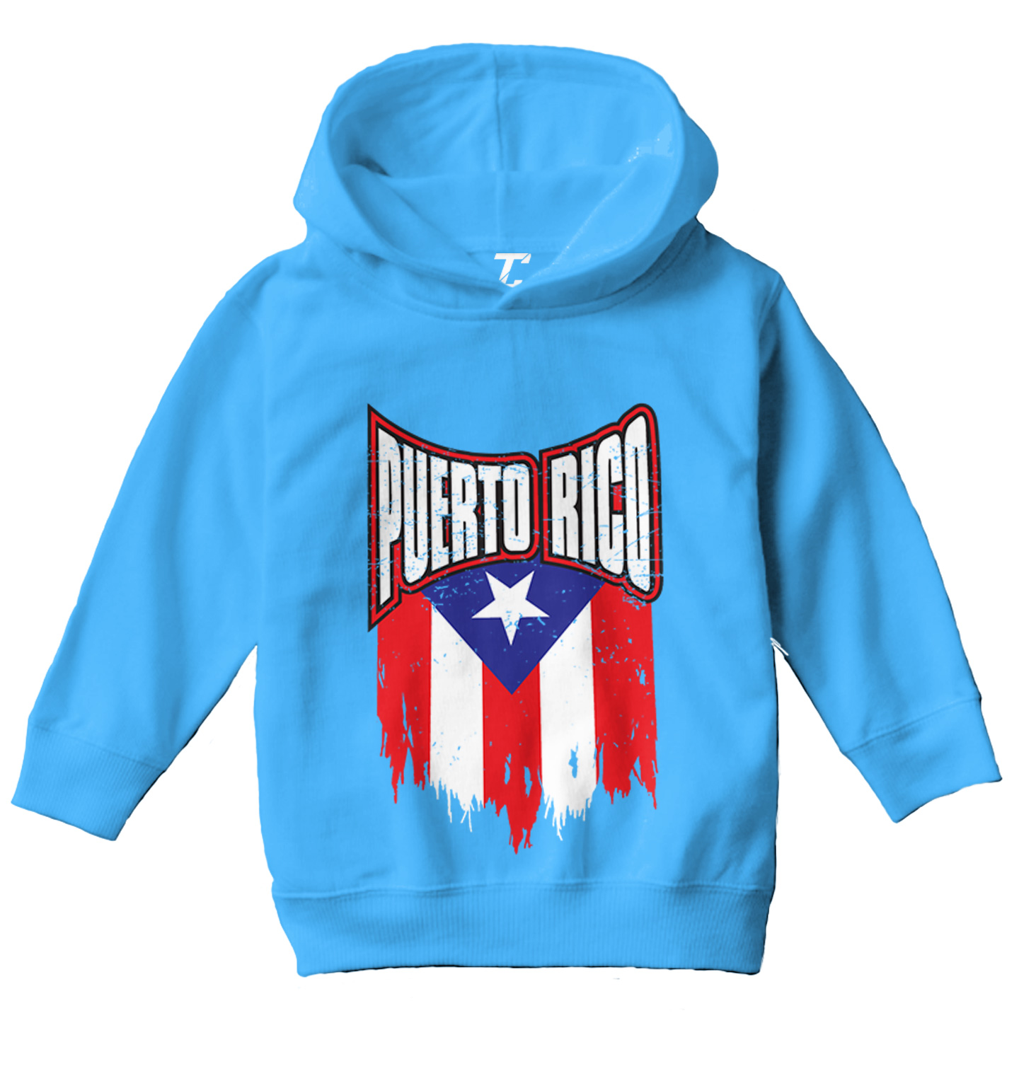 Puerto Rico - Torn Flag Strong Country Pride Proud Toddler/Youth Hoodie - Picture 12 of 12