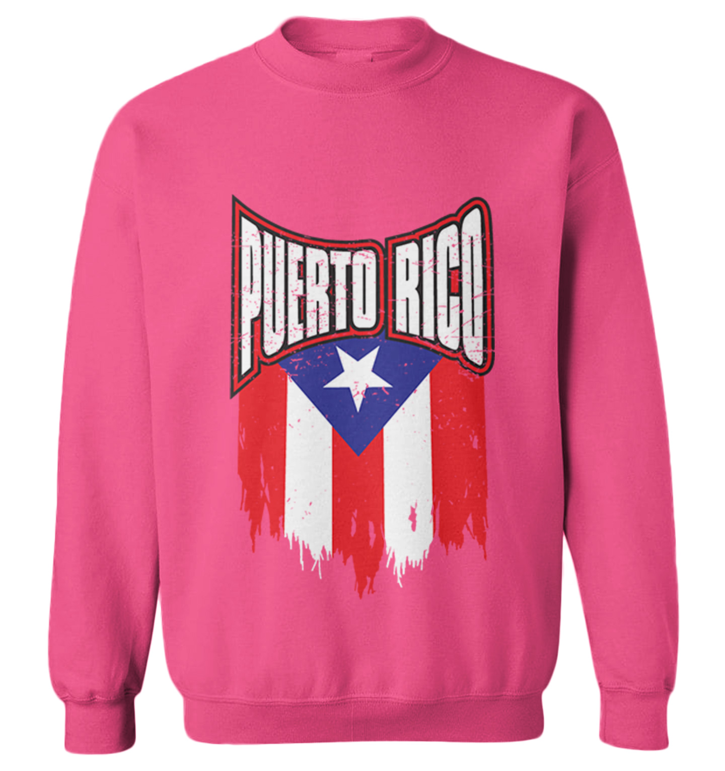 Puerto Rico - Torn Flag Strong Country Pride Proud Toddler Crewneck Sweater - Picture 6 of 8