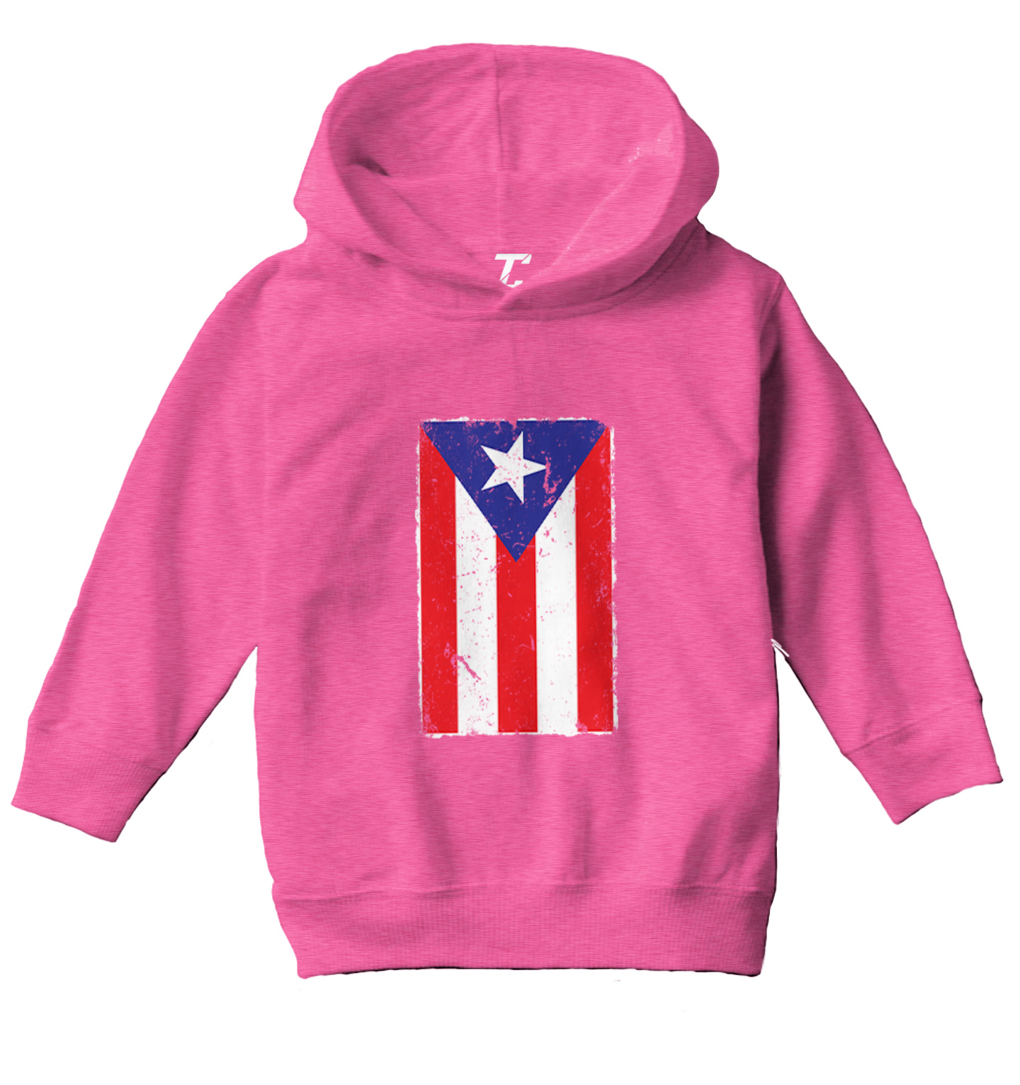 Puerto Rico - Distressed Flag Strong Proud Pride Toddler/Youth Hoodie - Picture 4 of 12
