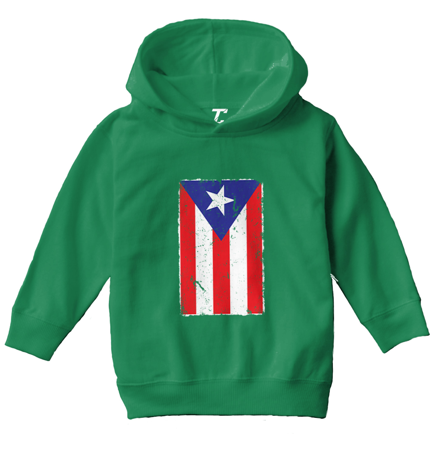 Puerto Rico - Distressed Flag Strong Proud Pride Toddler/Youth Hoodie - Picture 5 of 12
