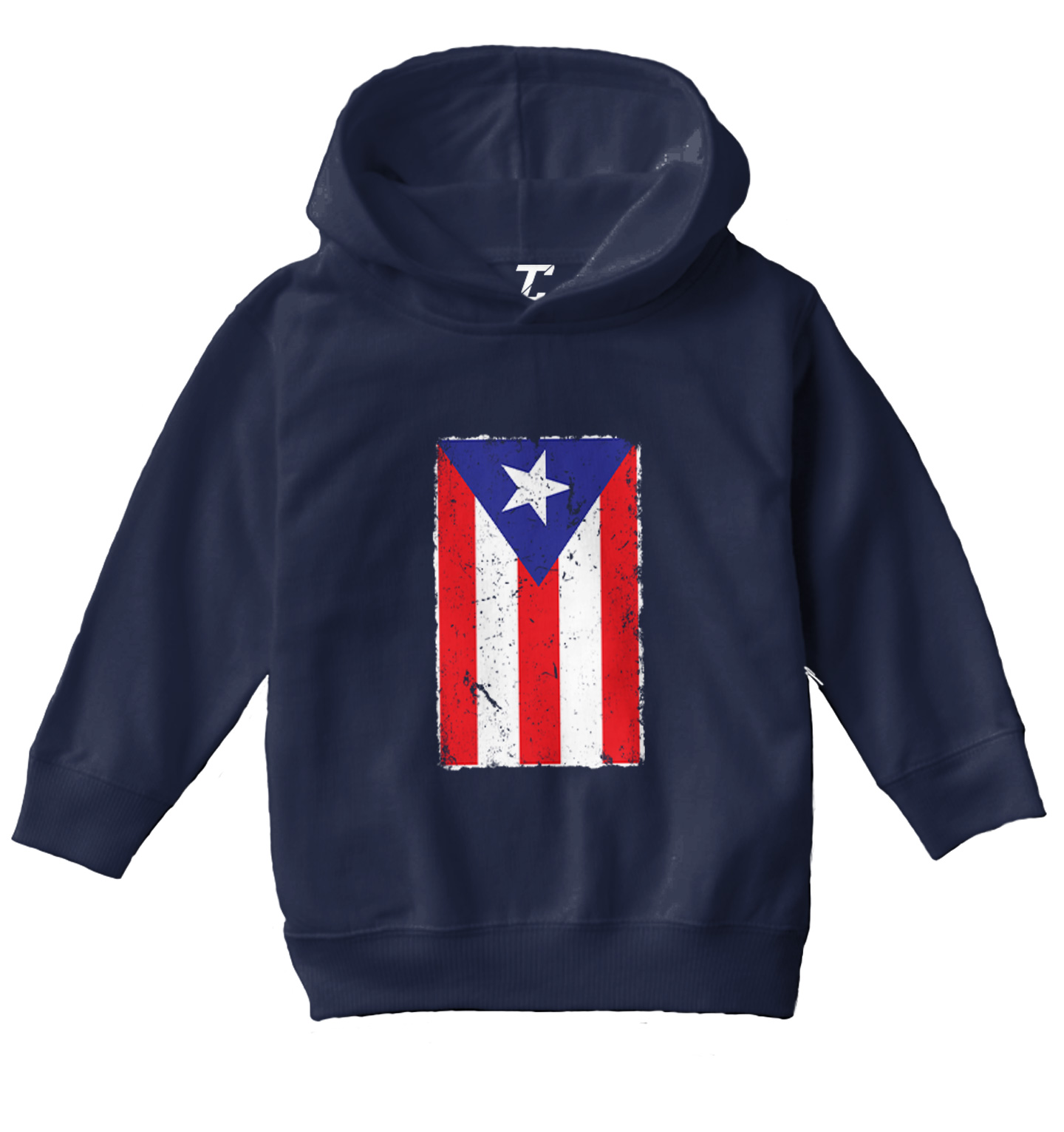 Puerto Rico - Distressed Flag Strong Proud Pride Toddler/Youth Hoodie - Picture 7 of 12