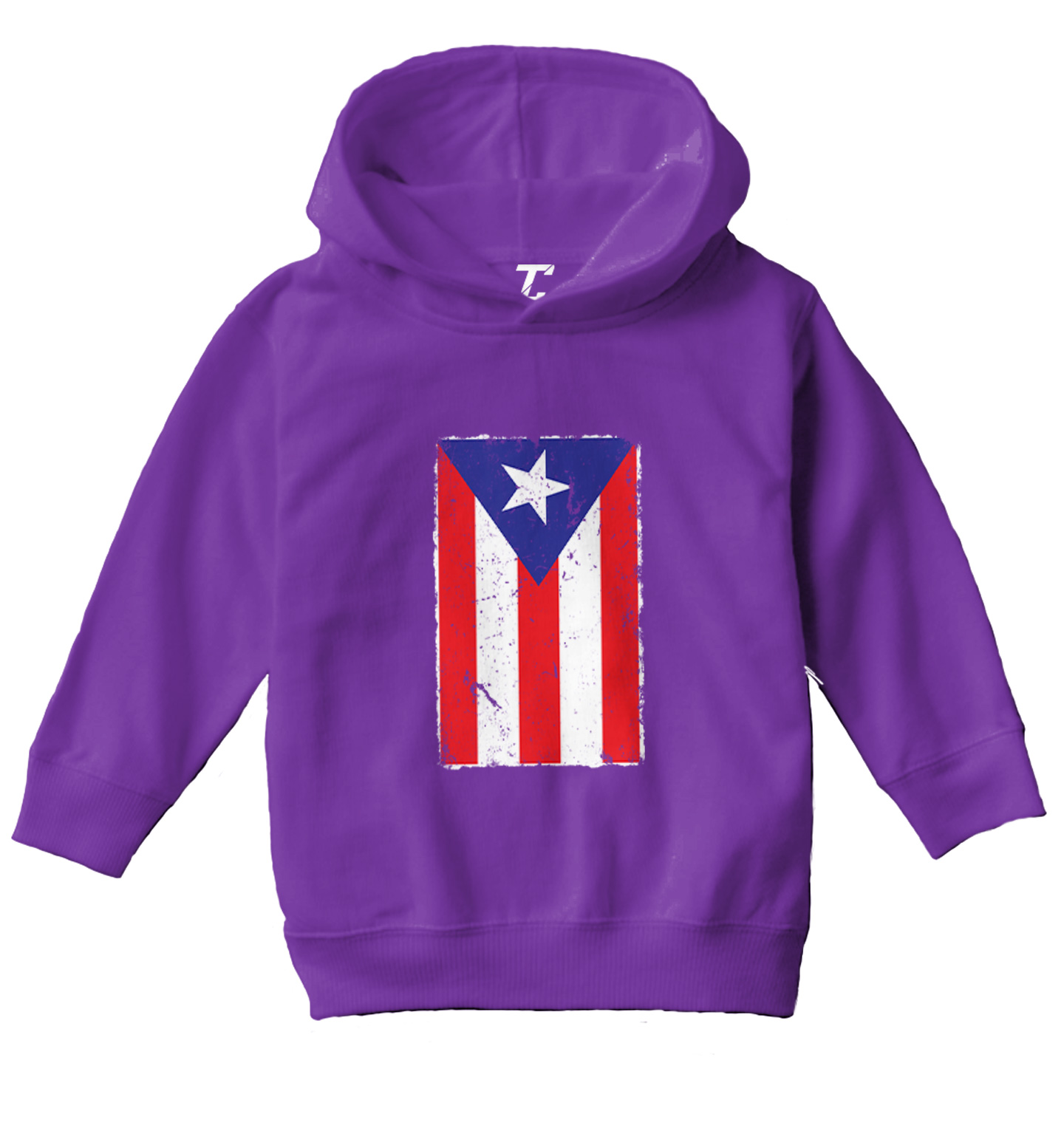 Puerto Rico - Distressed Flag Strong Proud Pride Toddler/Youth Hoodie - Picture 9 of 12