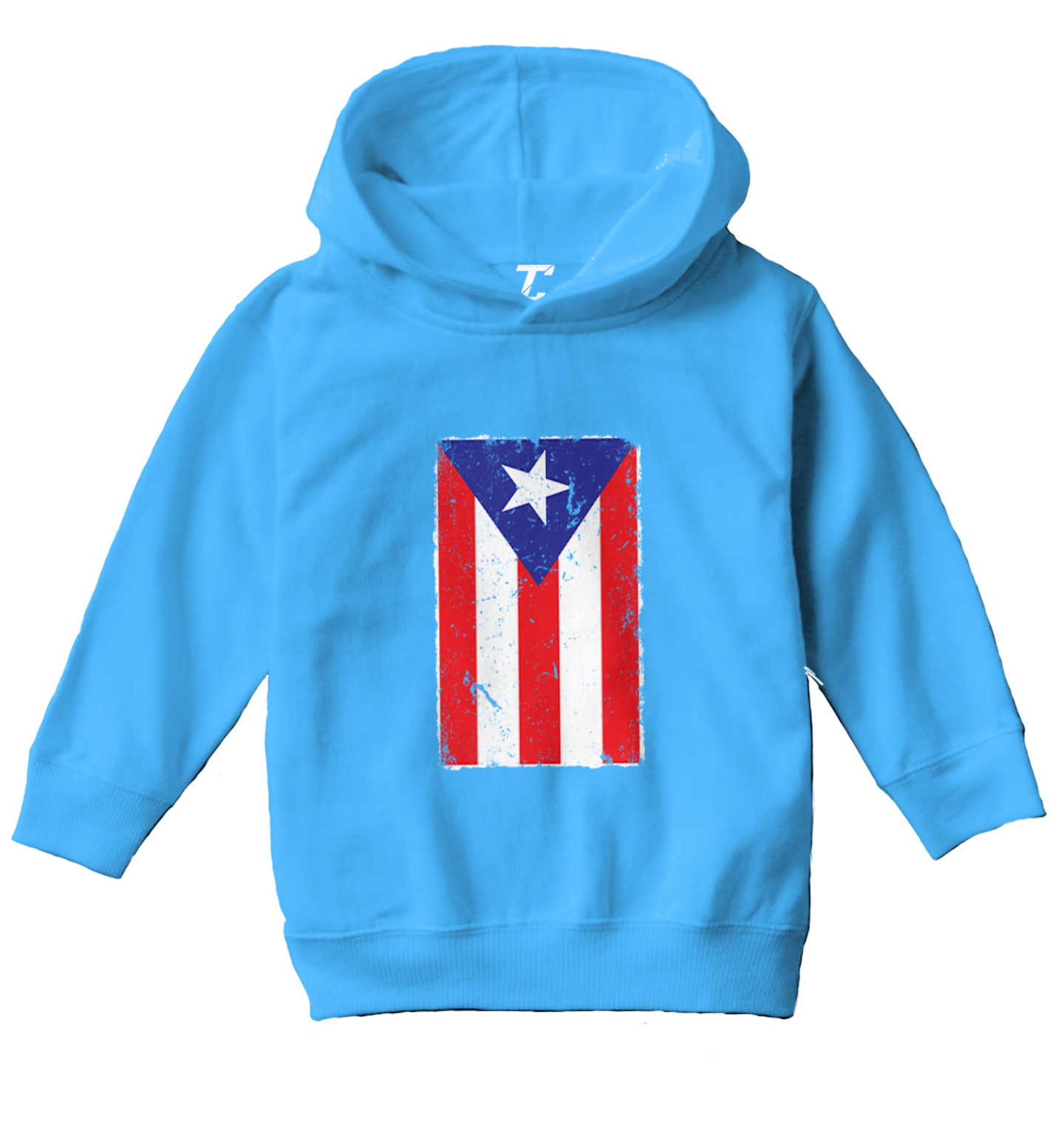 Puerto Rico - Distressed Flag Strong Proud Pride Toddler/Youth Hoodie - Picture 12 of 12