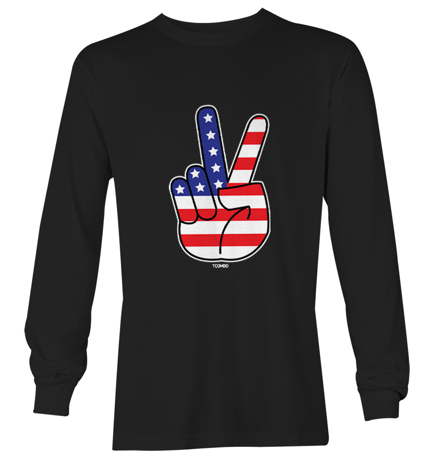 Peace Sign - American Flag USA United Staes 4th Of July Youth T-Shirt - Picture 13 of 20