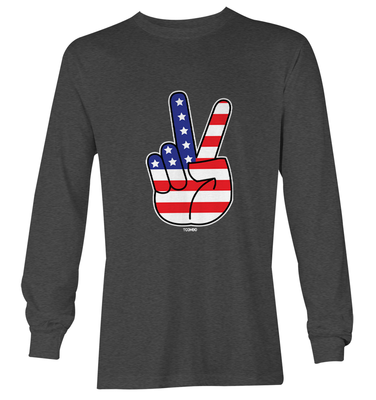 Peace Sign - American Flag USA United Staes 4th Of July Youth T-Shirt - Picture 14 of 20