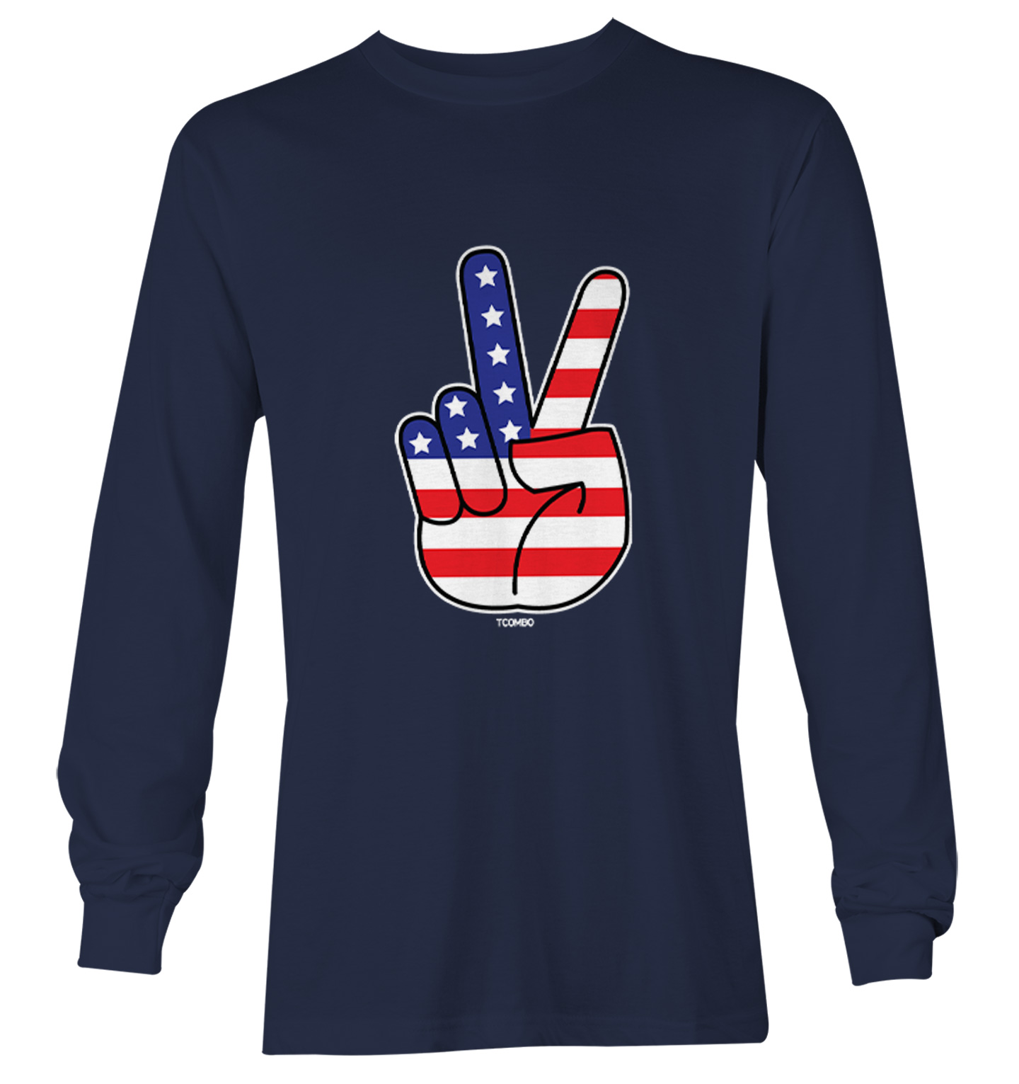 Peace Sign - American Flag USA United Staes 4th Of July Youth T-Shirt - Picture 17 of 20