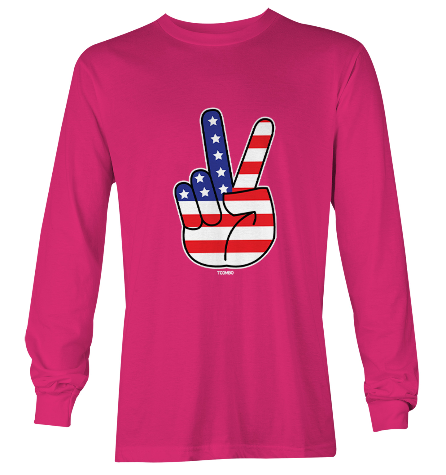 Peace Sign - American Flag USA United Staes 4th Of July Youth T-Shirt - Picture 18 of 20