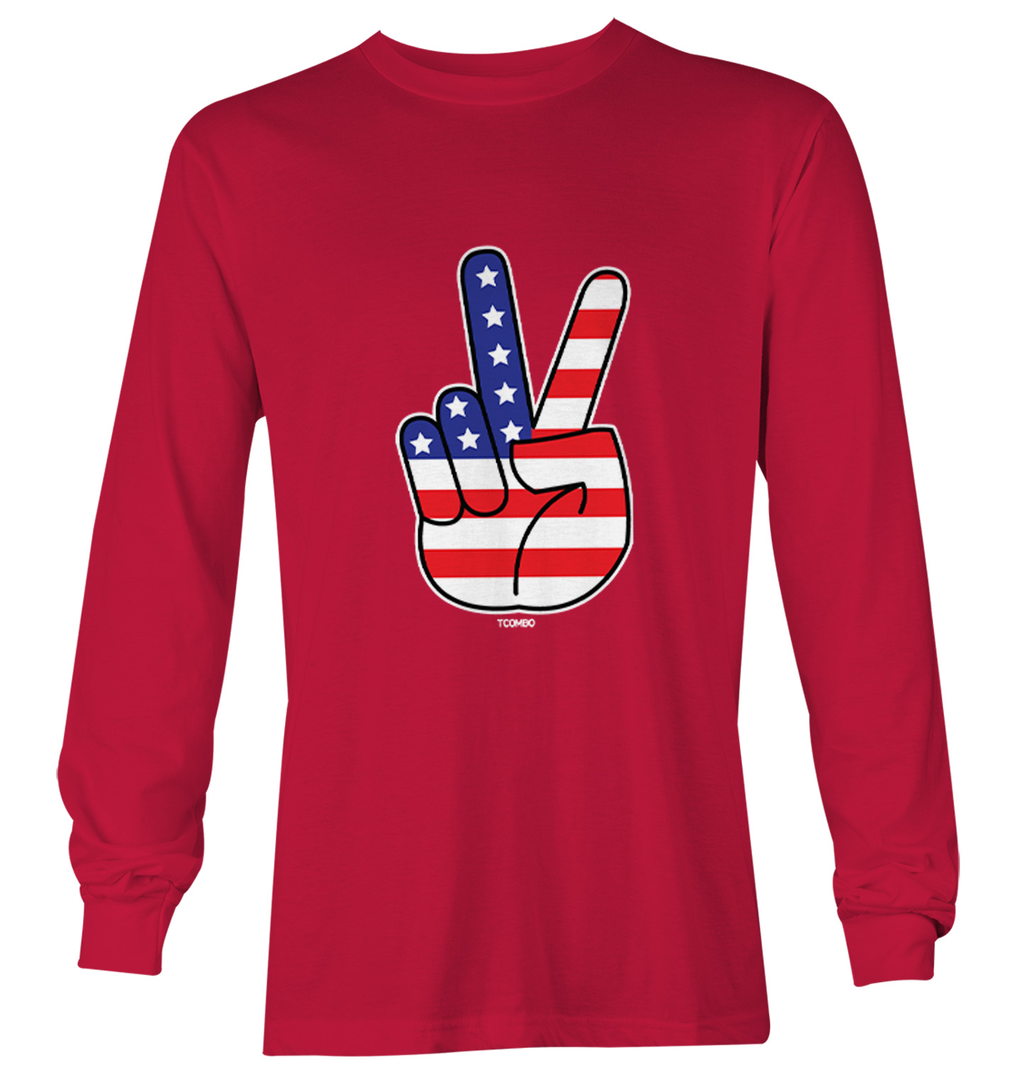 Peace Sign - American Flag USA United Staes 4th Of July Youth T-Shirt - Picture 19 of 20