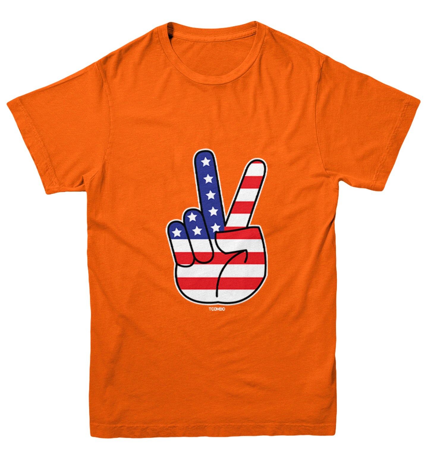 Peace Sign - American Flag USA United Staes 4th Of July Youth T-Shirt - Picture 8 of 20