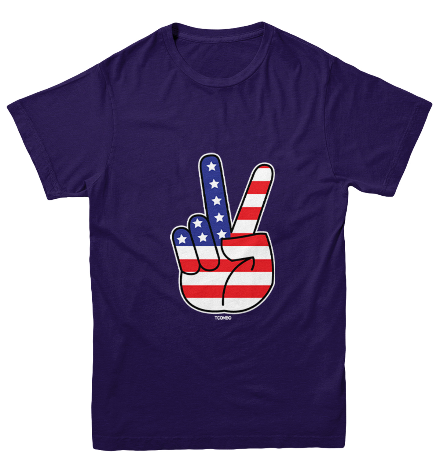 Peace Sign - American Flag USA United Staes 4th Of July Youth T-Shirt - Picture 10 of 20