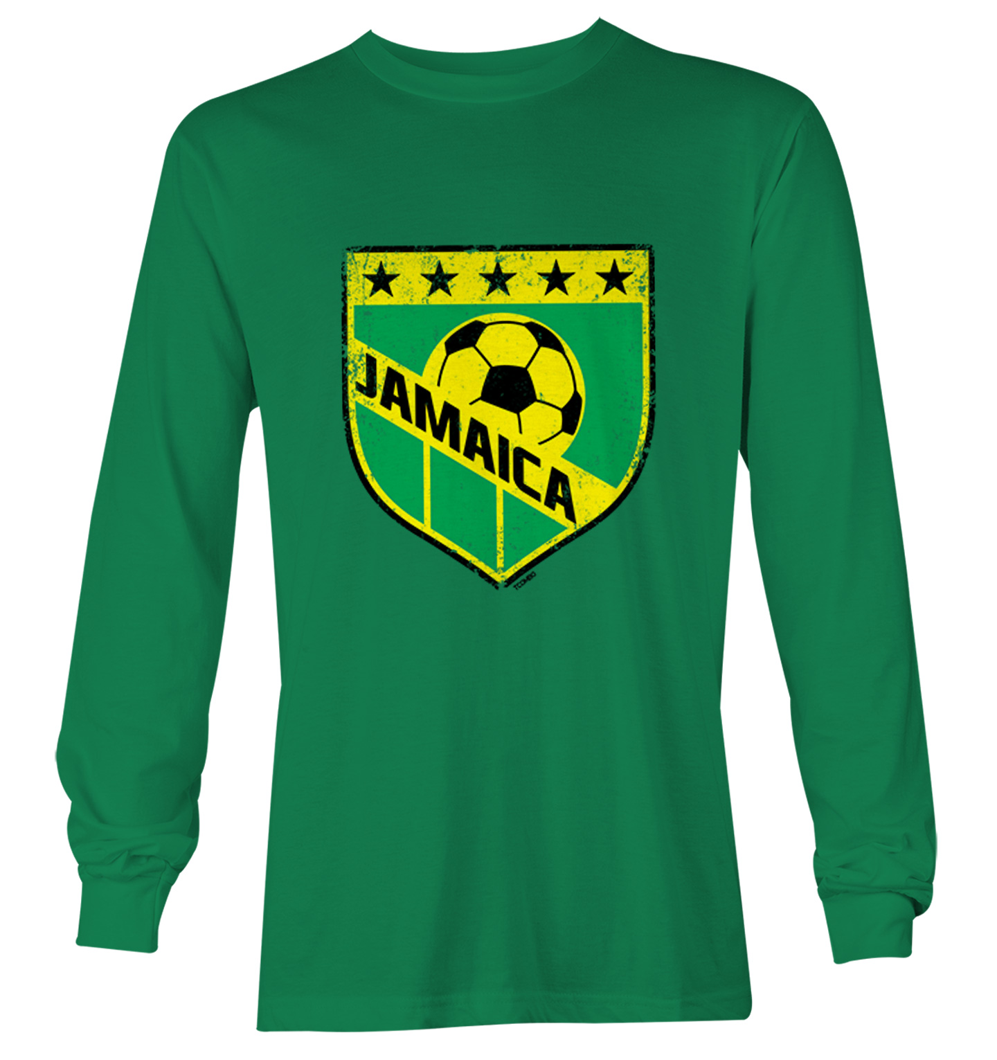 Jamaica Soccer - Distressed Badge Country Proud Pride Youth T-Shirt - Picture 15 of 20