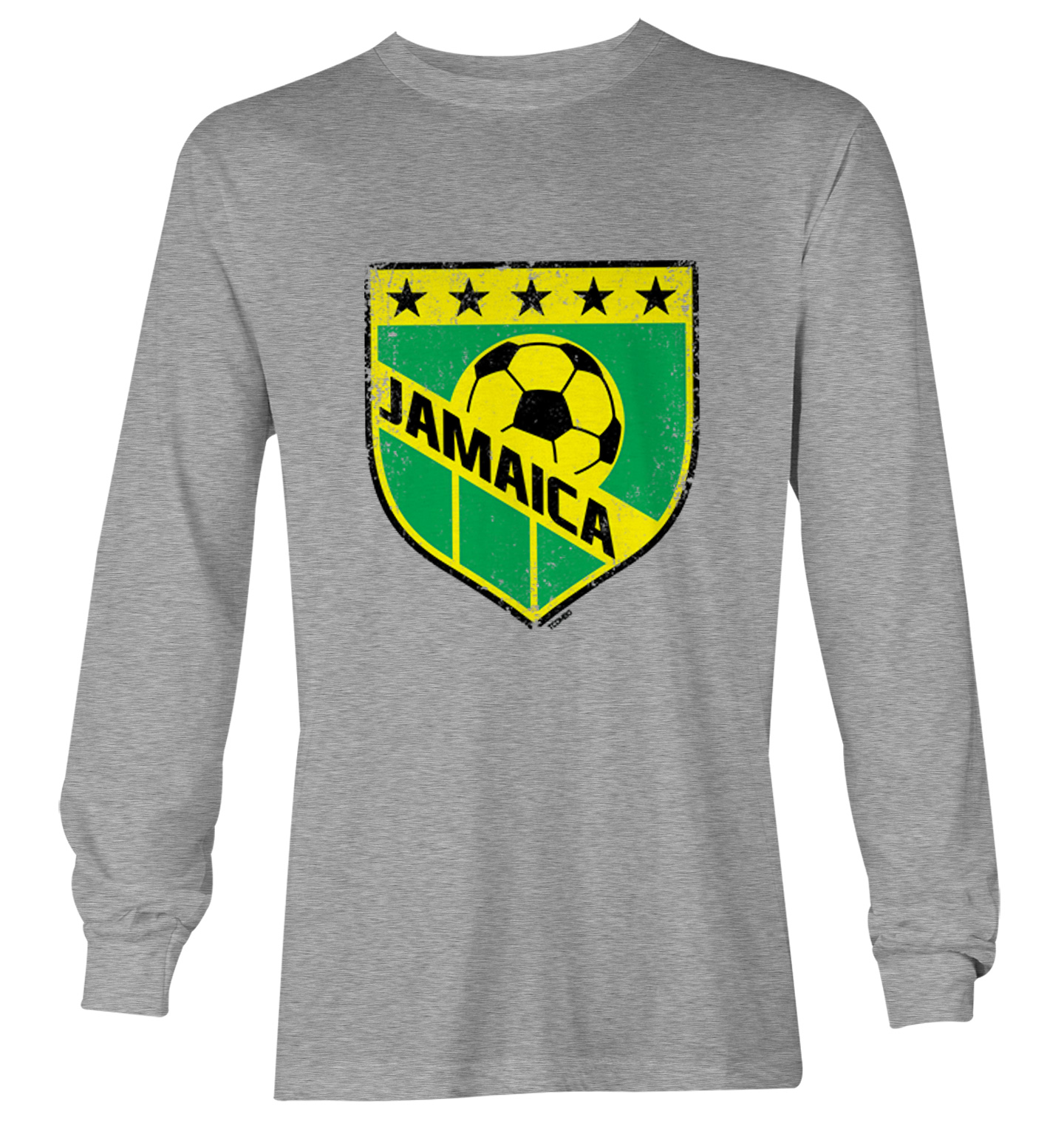 Jamaica Soccer - Distressed Badge Country Proud Pride Youth T-Shirt - Picture 16 of 20