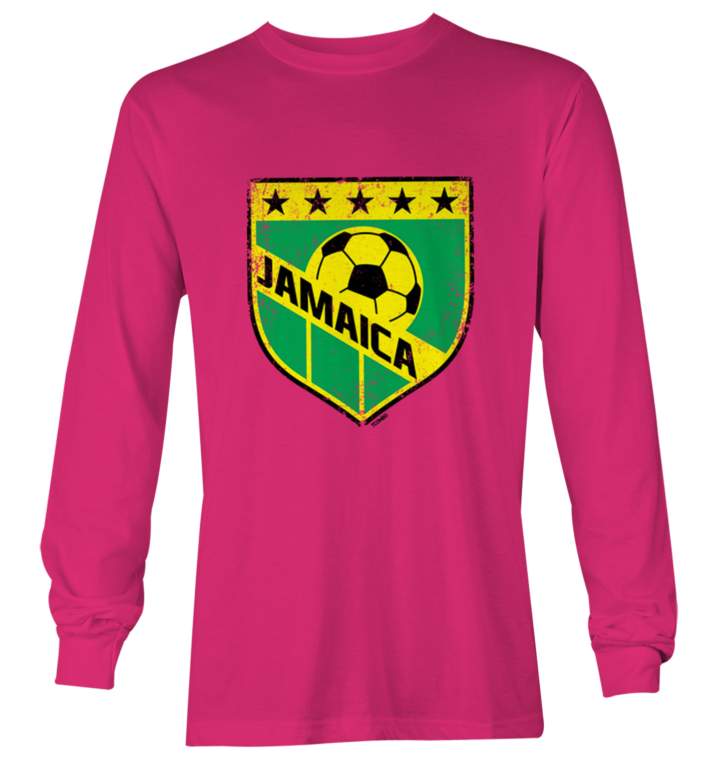 Jamaica Soccer - Distressed Badge Country Proud Pride Youth T-Shirt - Picture 18 of 20