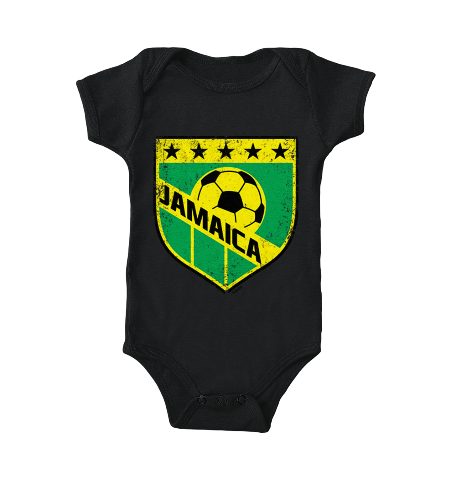 Jamaica Soccer - Distressed Badge Country Proud Pride Bodysuit