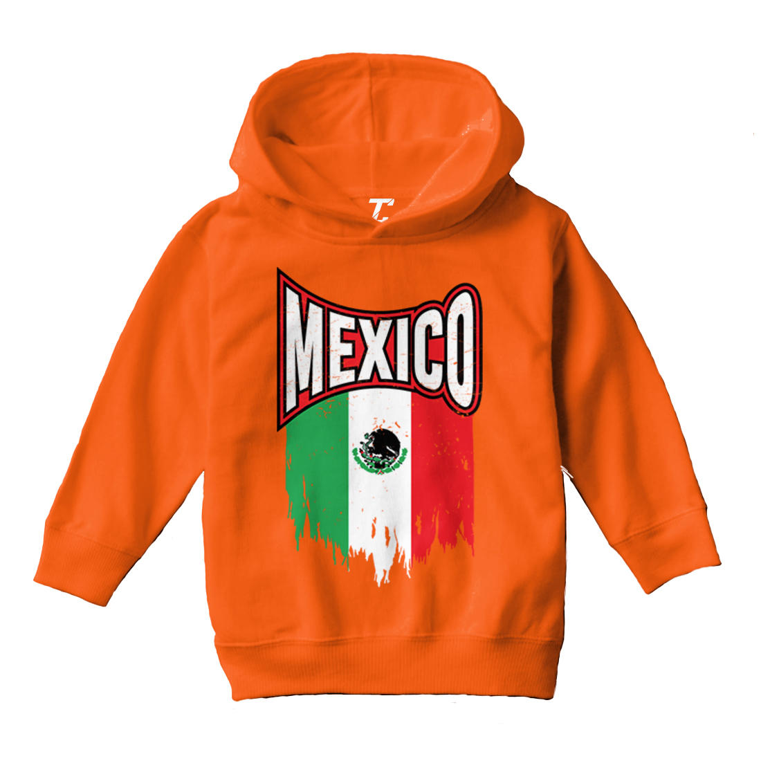 Mexico Torn Flag - Mexican Strong Proud Pride Toddler/Youth Hoodie - Picture 8 of 12