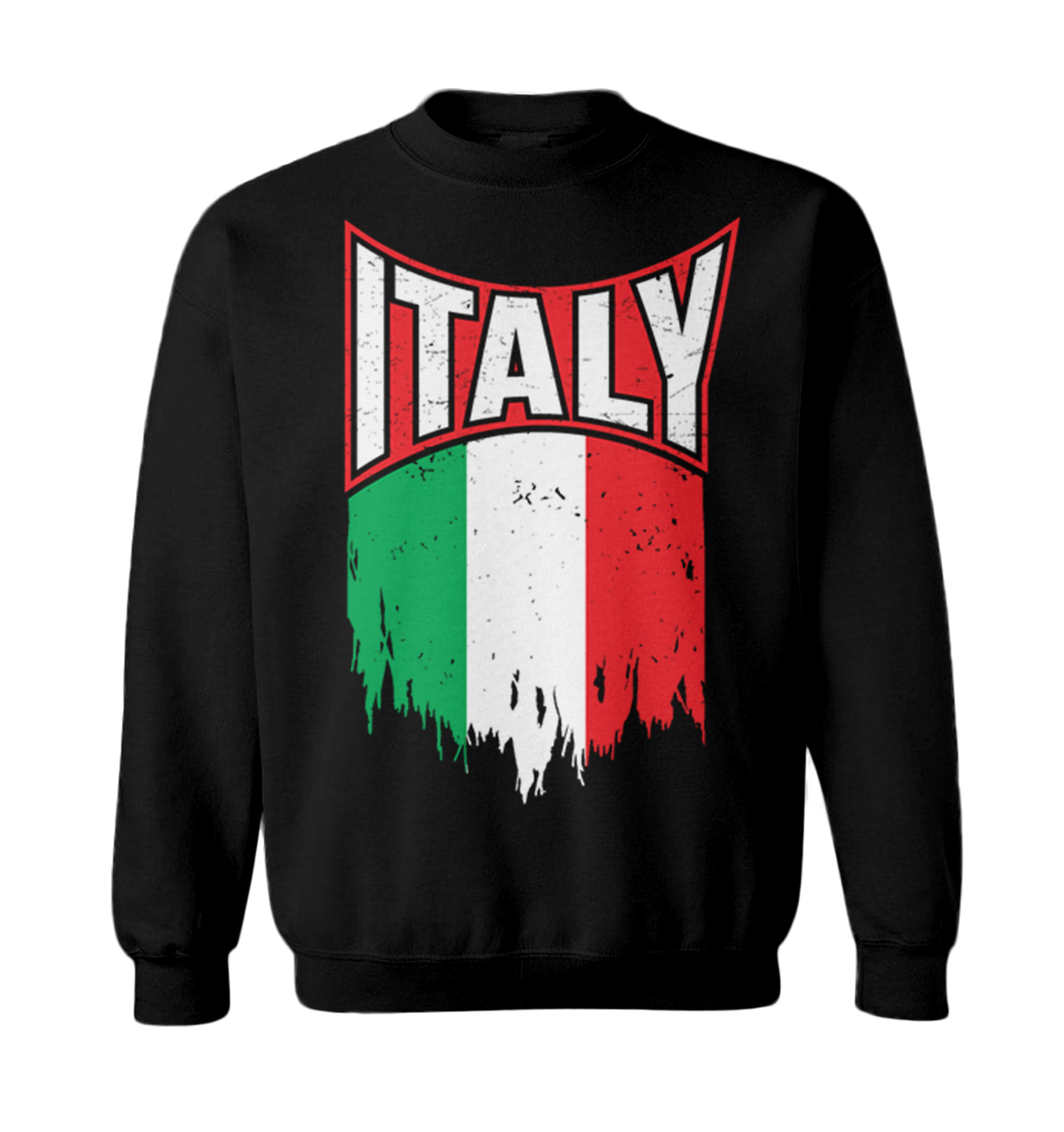 Italy Torn Flag - Italian Strong Proud Pride Europe Toddler Crewneck Sweater - Picture 2 of 8