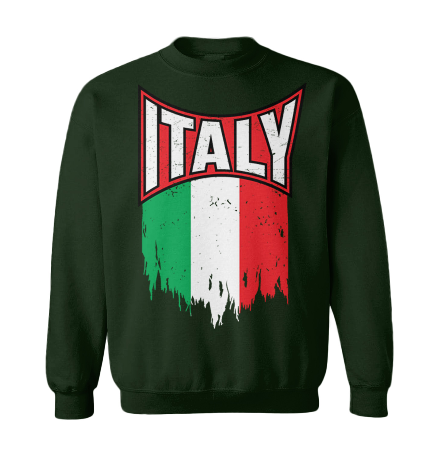 Italy Torn Flag - Italian Strong Proud Pride Europe Toddler Crewneck Sweater - Picture 3 of 8