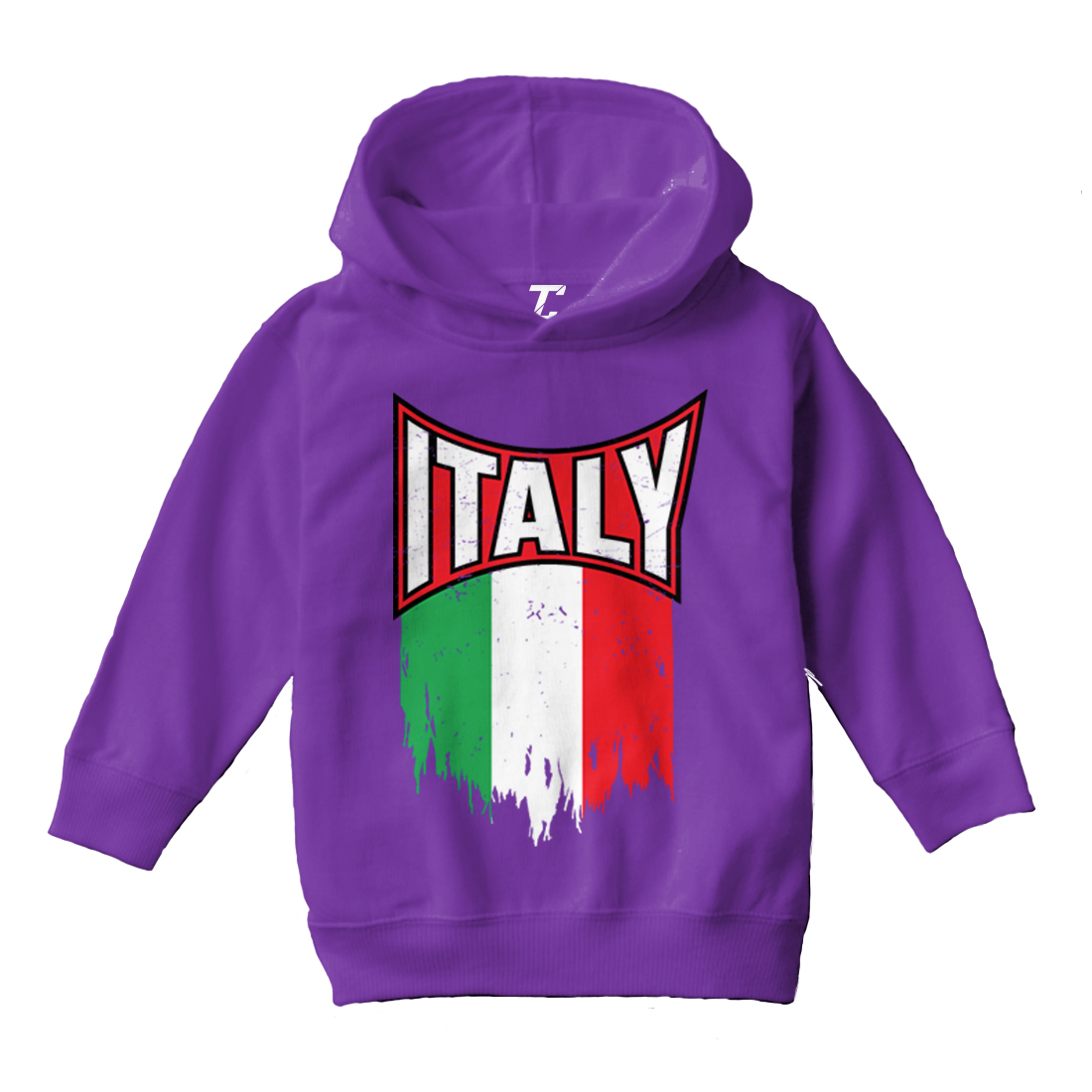 Italy Torn Flag - Italian Strong Proud Pride Europe Toddler/Youth Hoodie - Picture 9 of 12