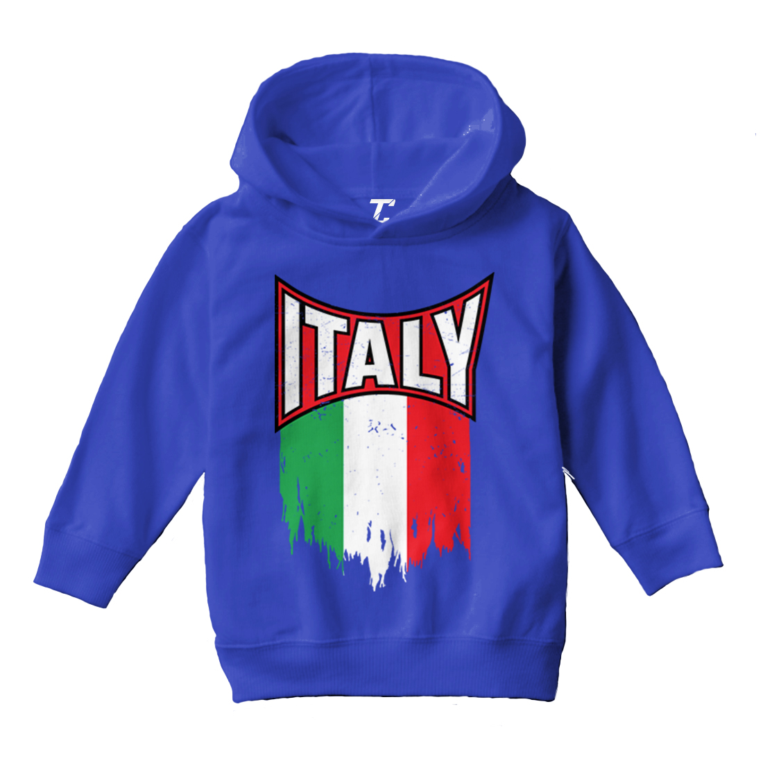 Italy Torn Flag - Italian Strong Proud Pride Europe Toddler/Youth Hoodie - Picture 11 of 12