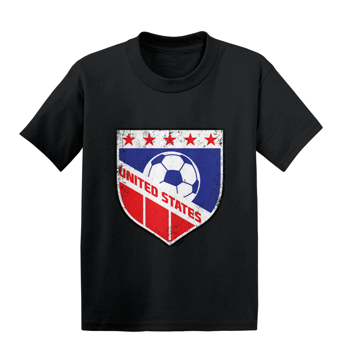 United States Soccer – Distressed USA Badge Pride Proud Kids T-shirt