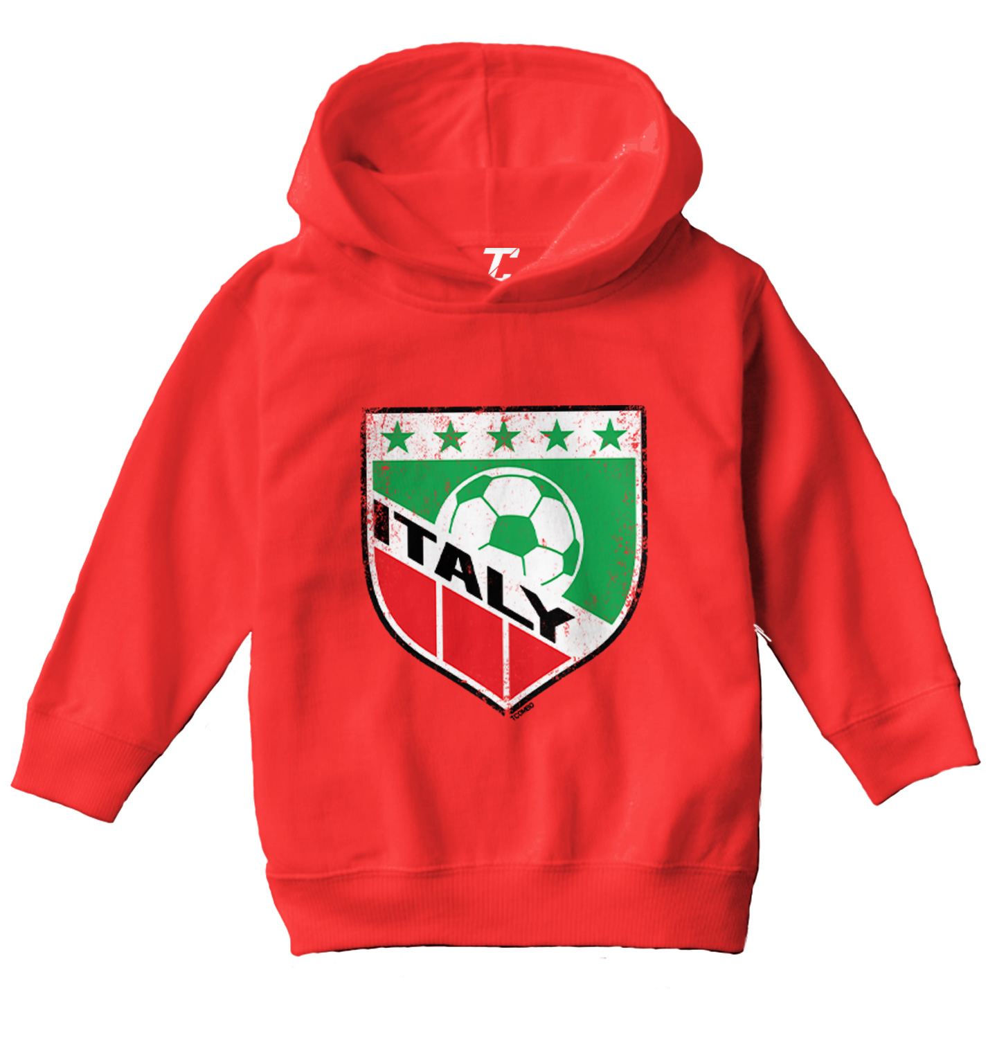 Italy Soccer - Distressed Italian Badge Pride Proud Toddler/Youth Hoodie - Picture 10 of 12