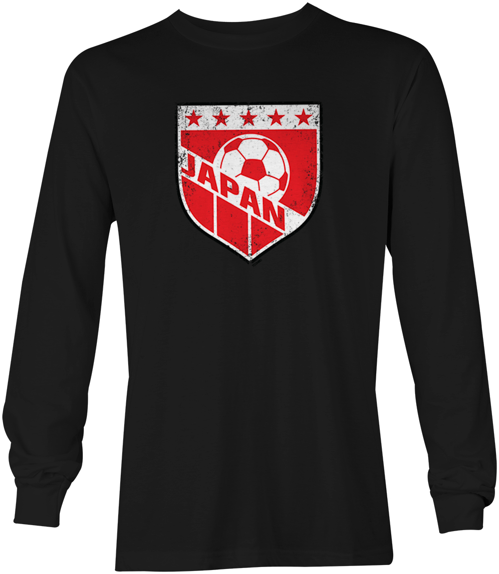 Japan Soccer - Distressed Japanese Badge Proud Pride Youth T-Shirt - Picture 13 of 20