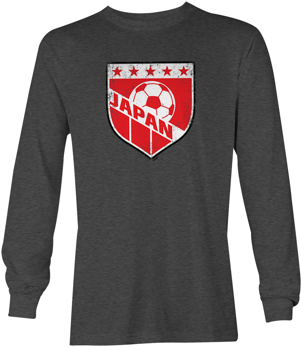 Japan Soccer - Distressed Japanese Badge Proud Pride Youth T-Shirt - Picture 14 of 20