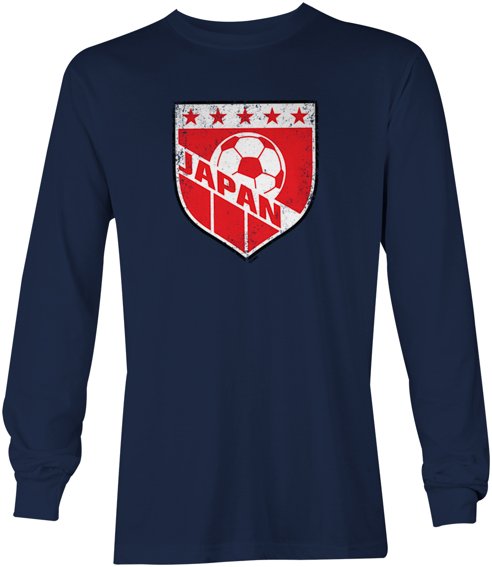 Japan Soccer - Distressed Japanese Badge Proud Pride Youth T-Shirt - Picture 17 of 20