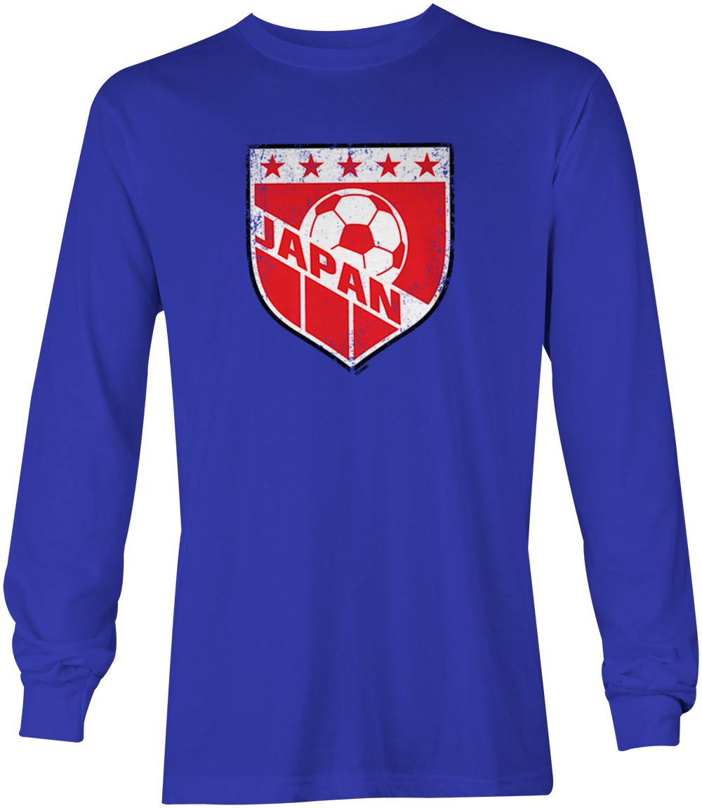 Japan Soccer - Distressed Japanese Badge Proud Pride Youth T-Shirt - Picture 20 of 20