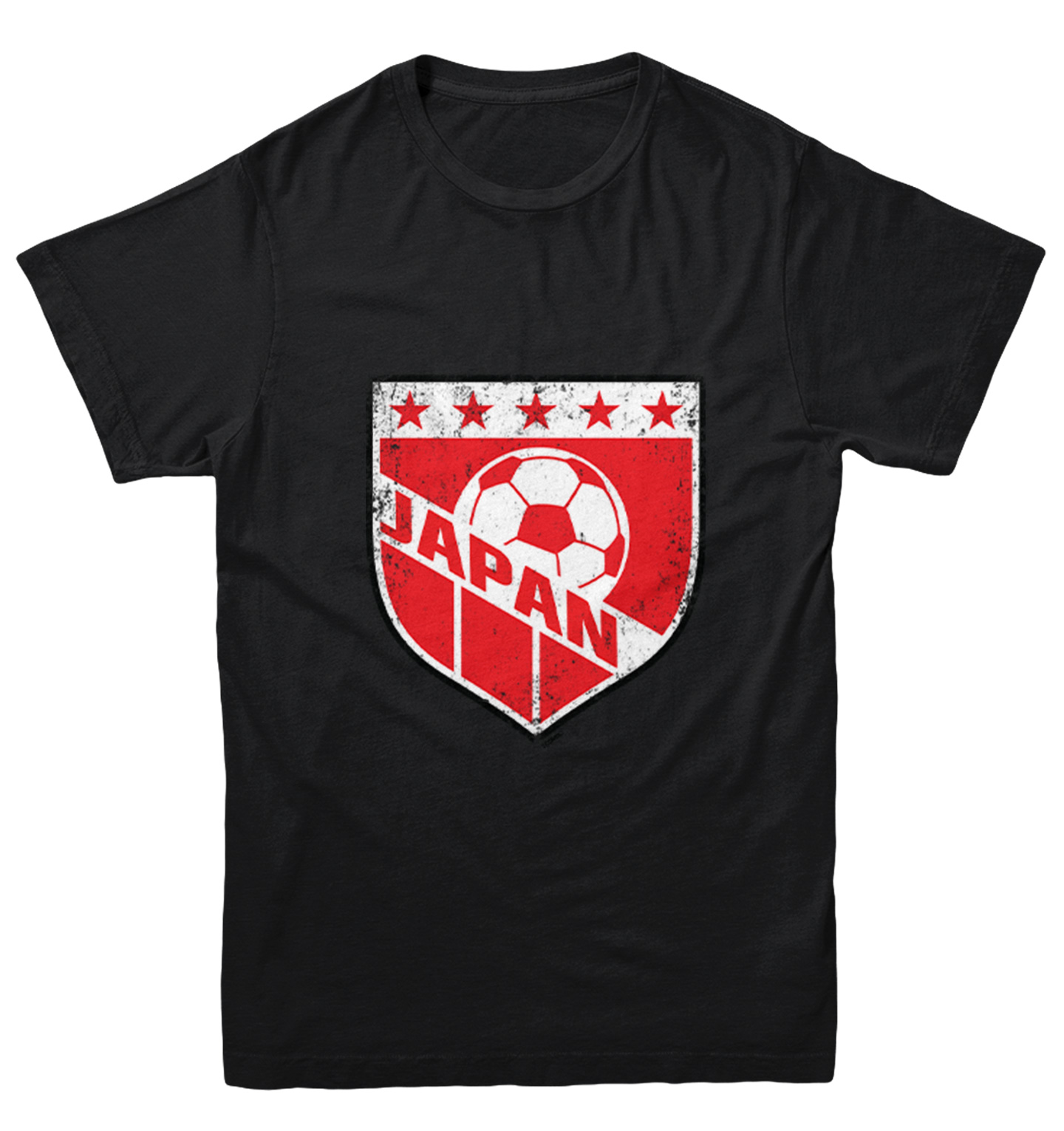 Japan Soccer - Distressed Japanese Badge Proud Pride Youth T-Shirt - Picture 2 of 20