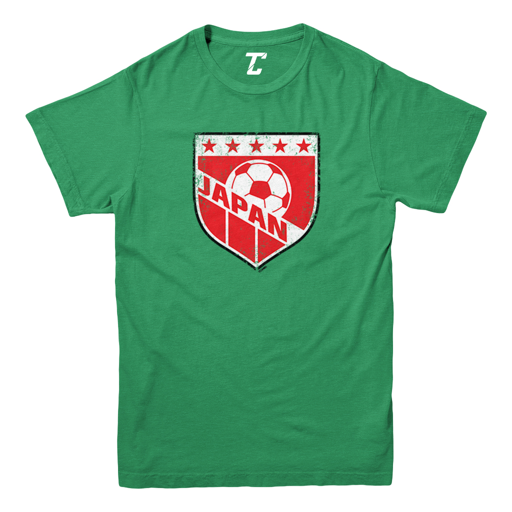 Japan Soccer - Distressed Japanese Badge Proud Pride Youth T-Shirt - Picture 4 of 20