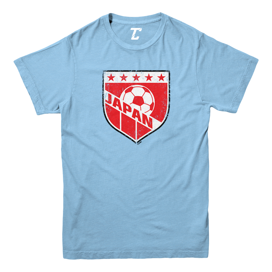 Japan Soccer - Distressed Japanese Badge Proud Pride Youth T-Shirt - Picture 5 of 20