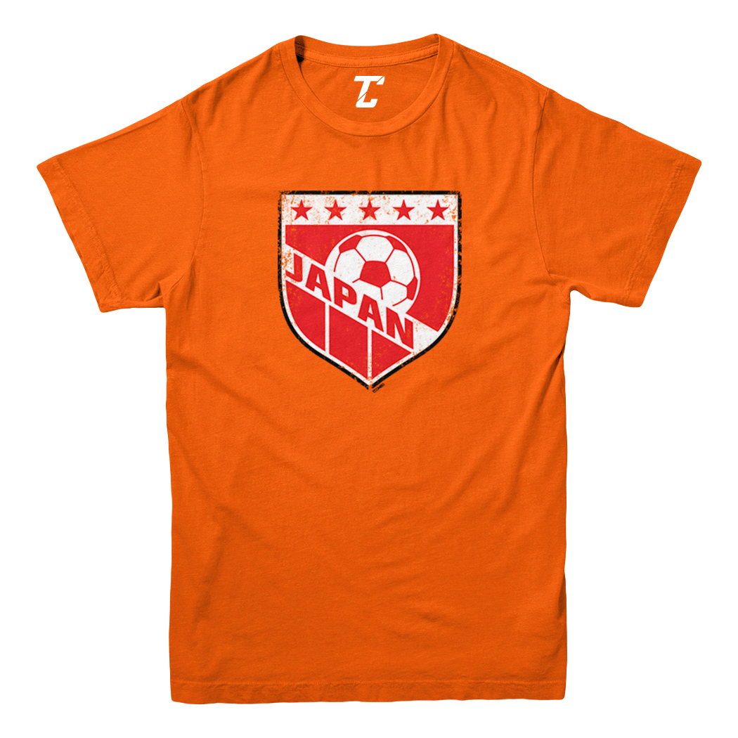Japan Soccer - Distressed Japanese Badge Proud Pride Youth T-Shirt - Picture 8 of 20