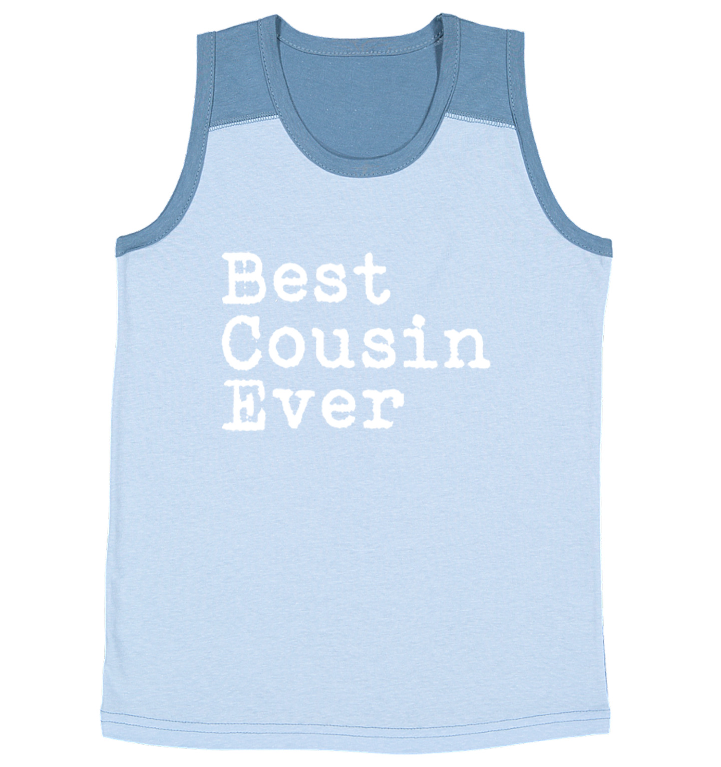 Best Cousin Ever - Family Best Friend Birthday Gift Youth Contrast Tank Top - Picture 4 of 7