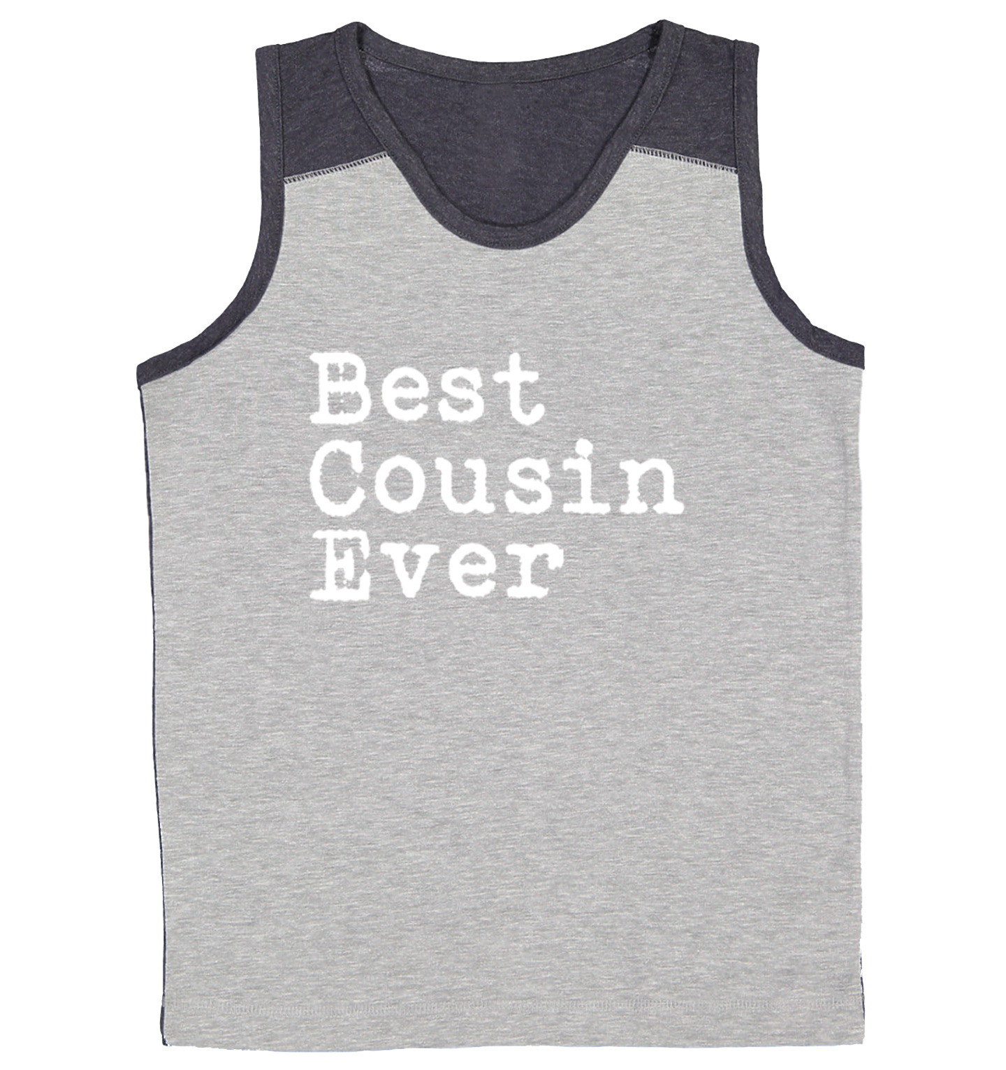 Best Cousin Ever - Family Best Friend Birthday Gift Youth Contrast Tank Top - Picture 6 of 7