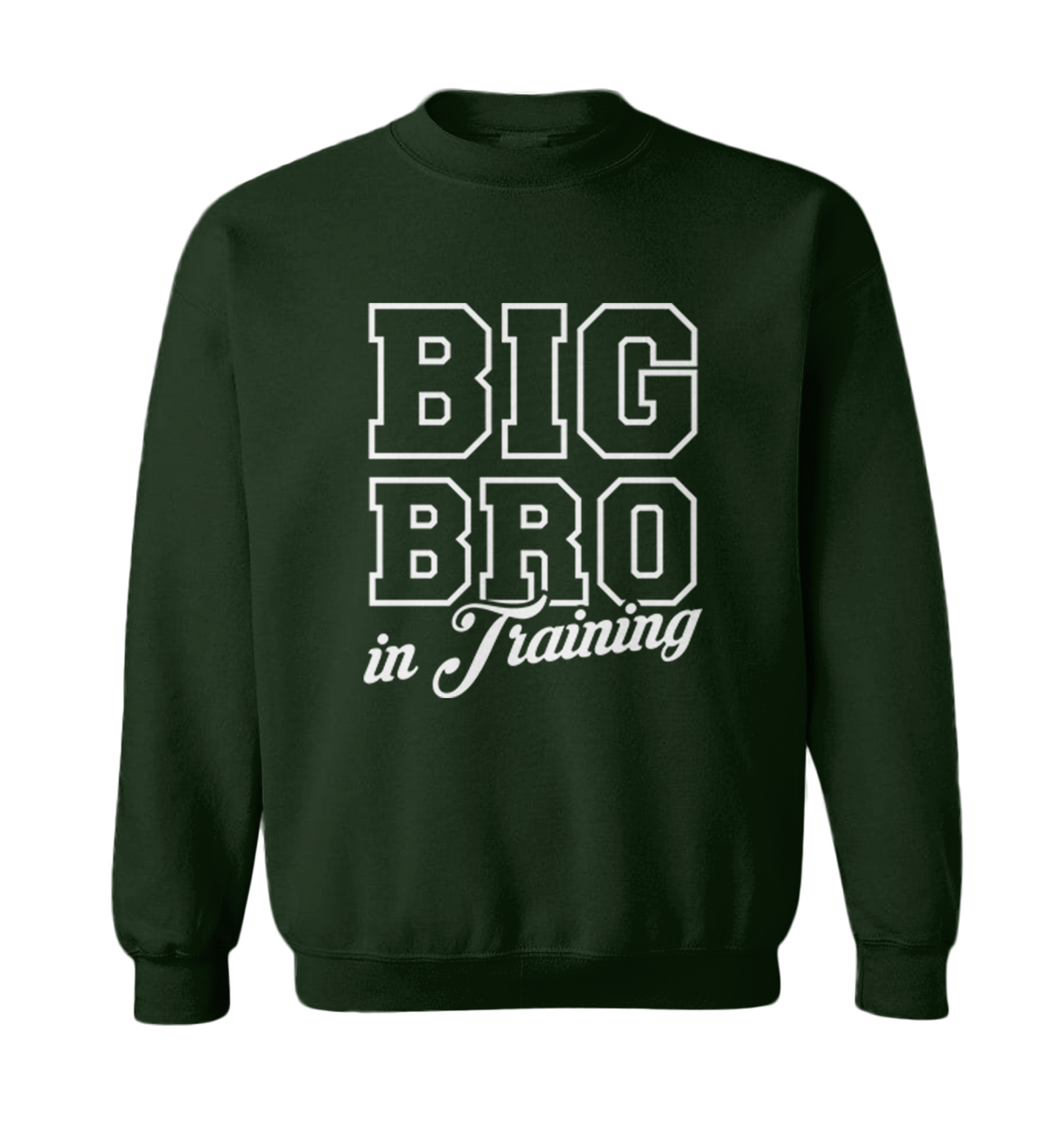 Big Bro In Training - Brother Sibling New Addition Toddler Crewneck Sweater