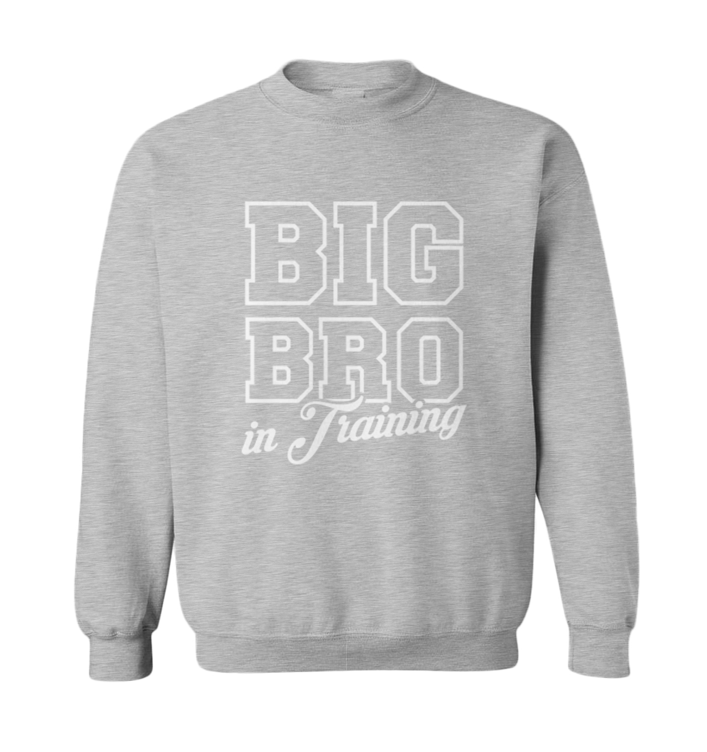 Big Bro In Training - Brother Sibling New Addition Toddler Crewneck Sweater