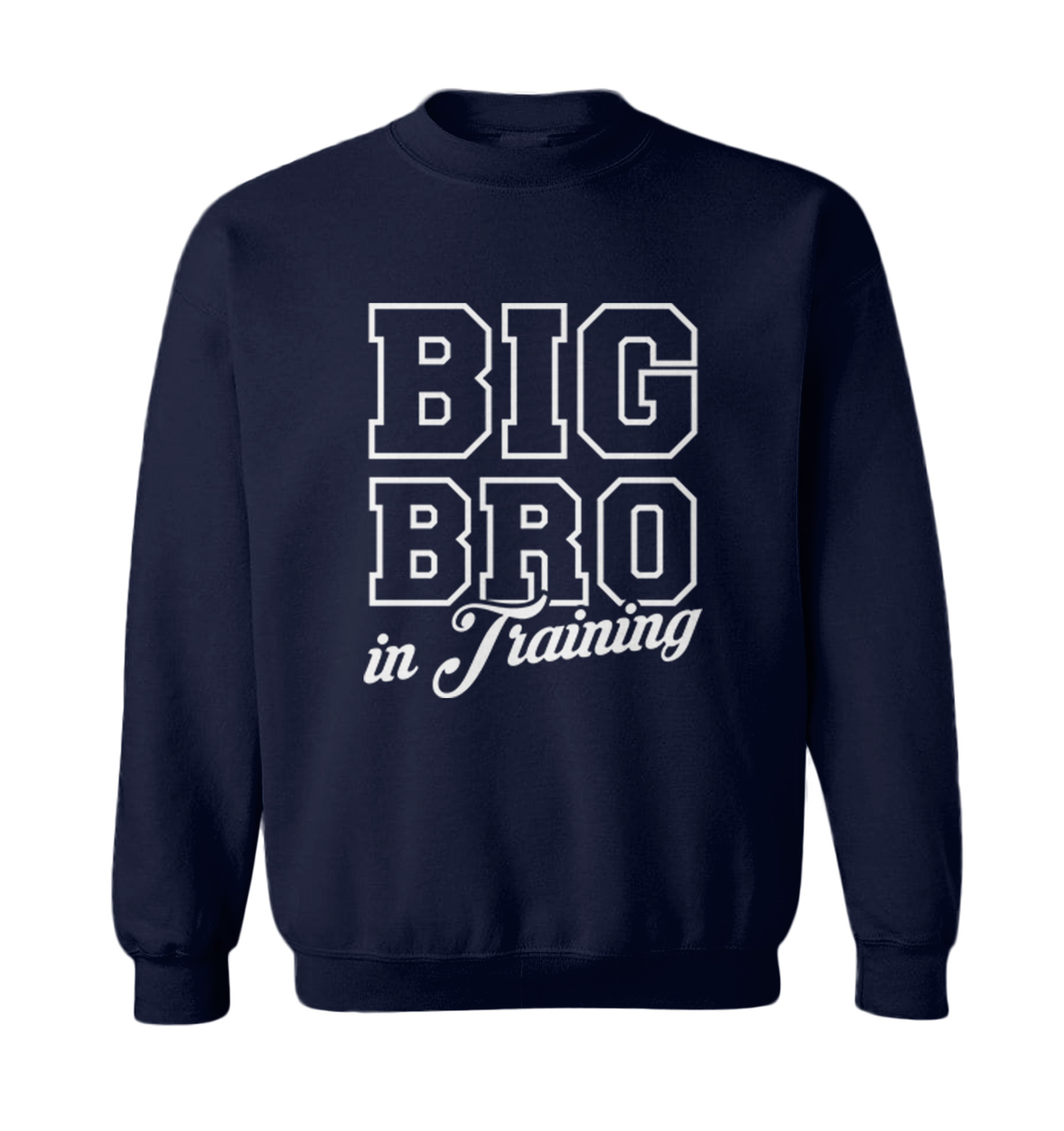 Big Bro In Training - Brother Sibling New Addition Toddler Crewneck Sweater