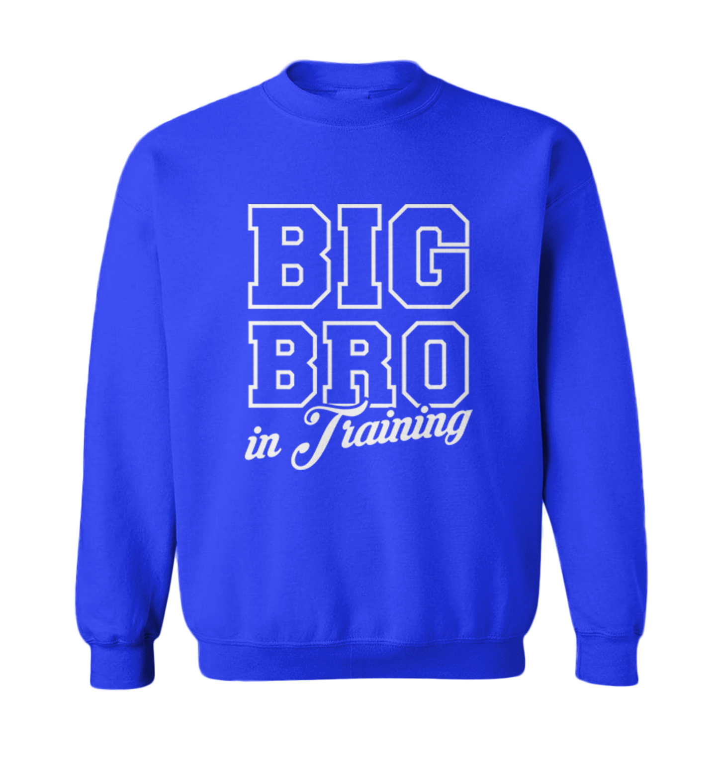 Big Bro In Training - Brother Sibling New Addition Toddler Crewneck Sweater