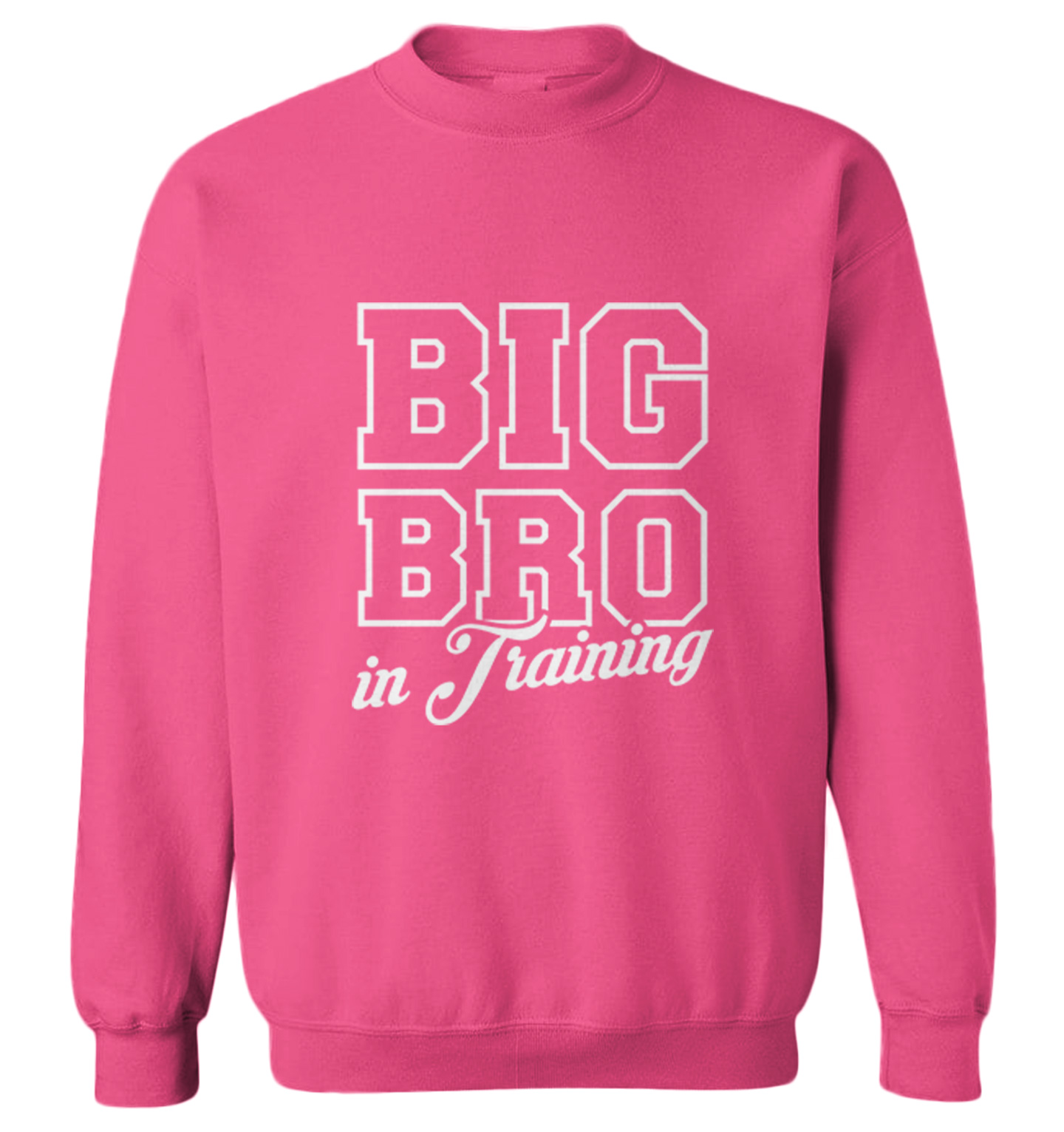 Big Bro In Training - Brother Sibling New Addition Toddler Crewneck Sweater