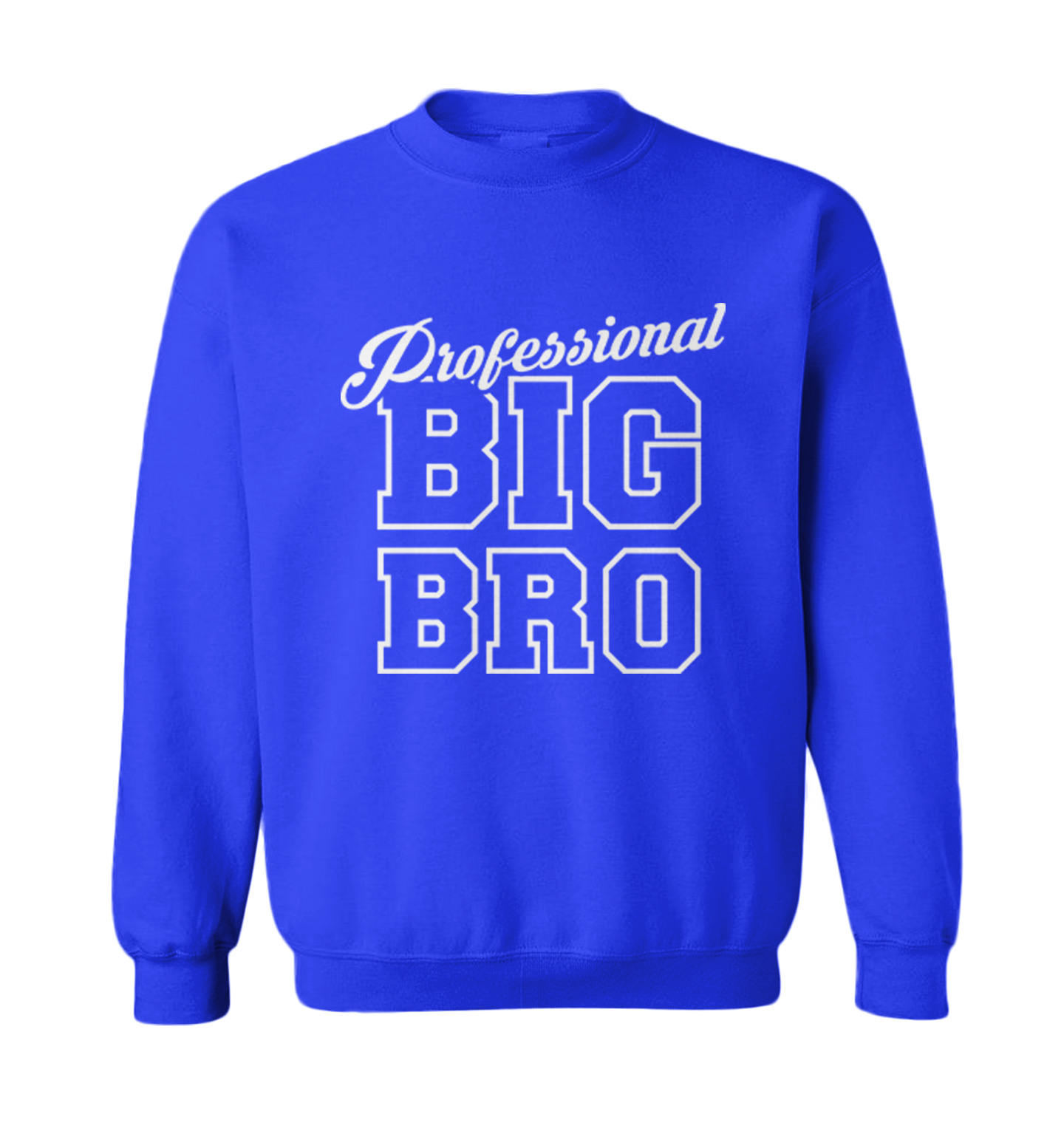 Professional Big Bro - Brother Younger Sibling Toddler Crewneck Sweater