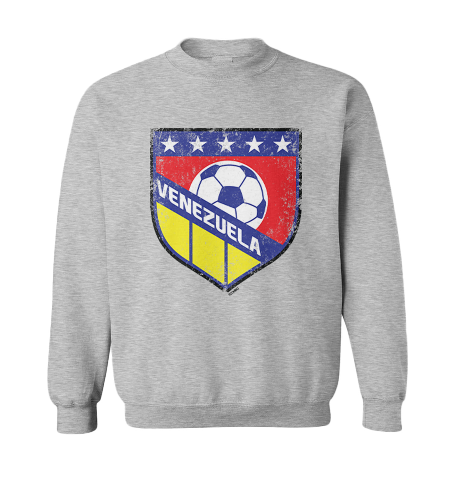 Venezuela Soccer - Distressed Venezuelan Badge Pride Toddler Crewneck Sweater - Picture 4 of 8